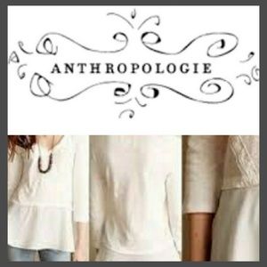 Meadow Rue Melia Peplum Tee Top Size XS